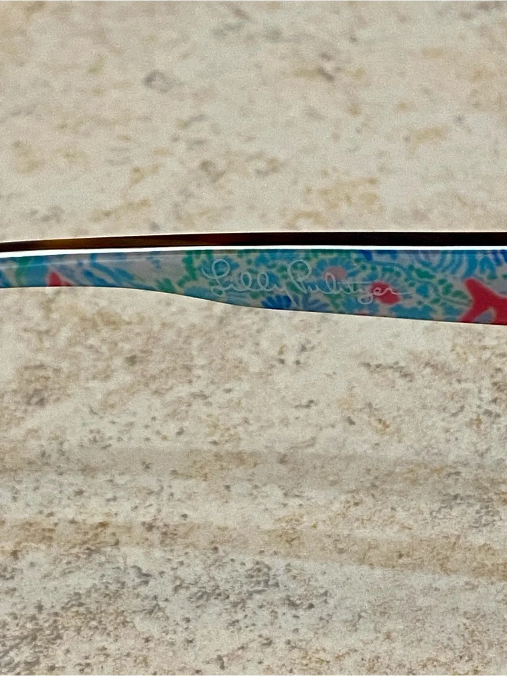 Lilly Pulitzer Sandbar Reading Glasses 2.50 Reader Dark Tortoise